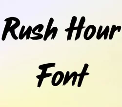 Rush Hour Font Free Download
