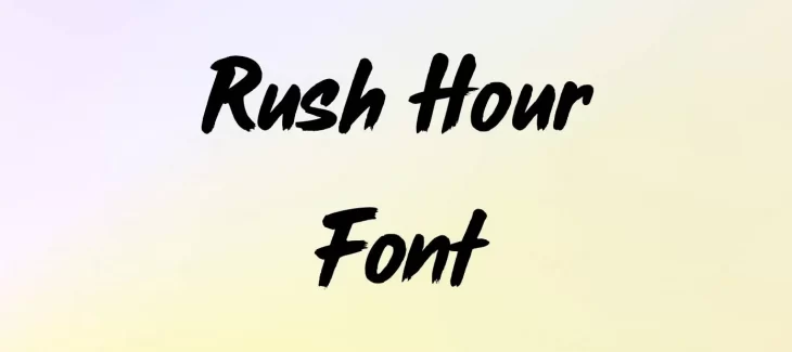 Rush Hour Font Free Download