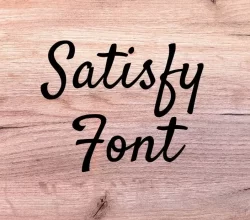Satisfy Font Free Download