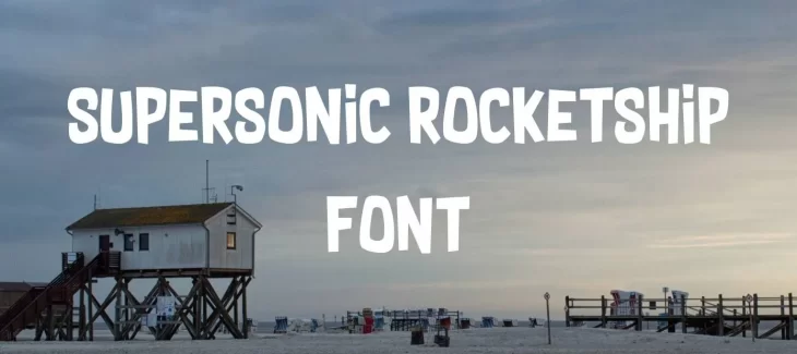 Supersonic Rocketship Font Free Download