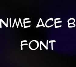 Anime Ace bb Font Free Download