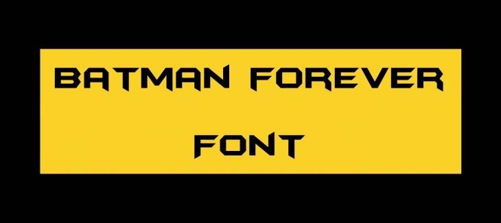 Batman Forever Font Free Download