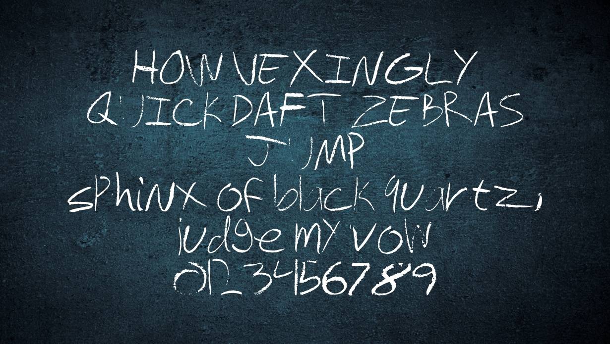 Chalkboard Font