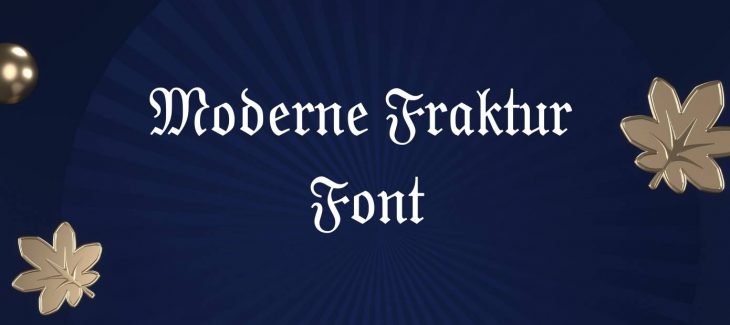 Moderne Fraktur Font Free Download