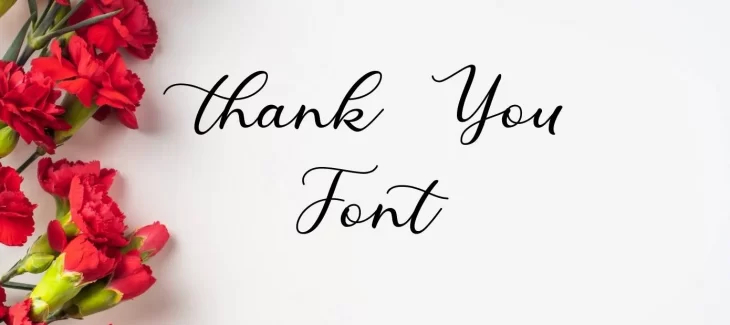 Thank You Font Free Download