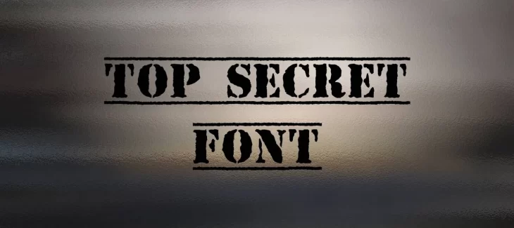 Top Secret Font Free Download