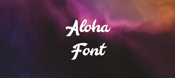 Aloha Font Free Download