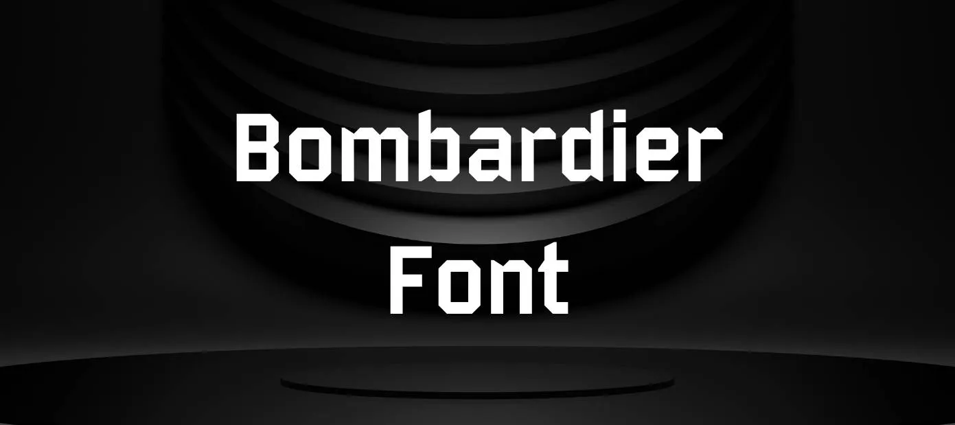 Bombardier Font Free Download