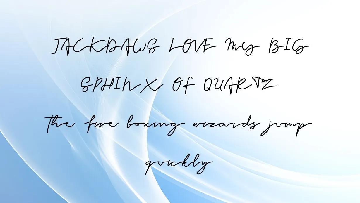 forever font Family Appearance