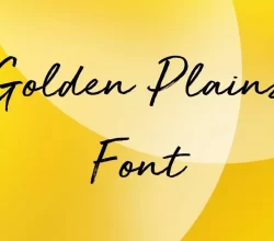 Golden Plains Font Free Download