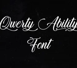 Qwerty Ability Font Free Download