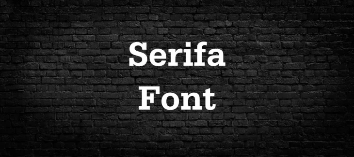 Serifa Font Free Download
