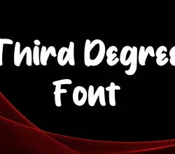 Third Degree Font Free Download