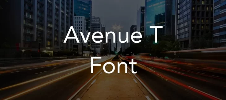 Avenue T Font Free Download