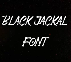 Black Jackal Font Free Download