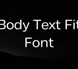 Body Text Fit Font Free Download
