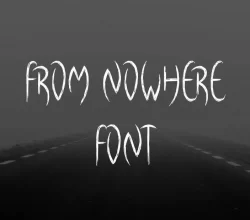 From Nowhere Font Free Download
