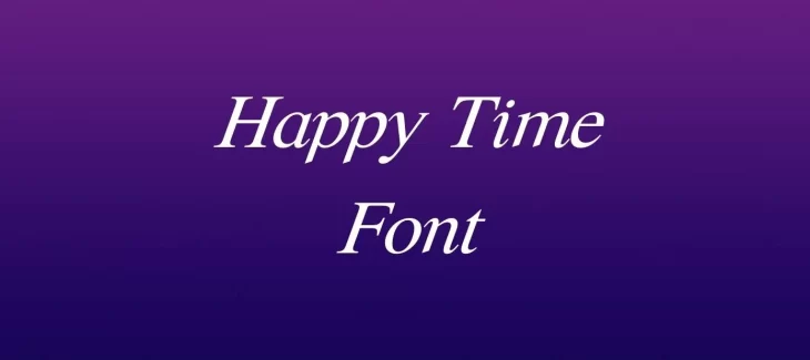 Happy Time Font Free Download