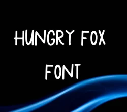 Hungry Fox Font Free Download