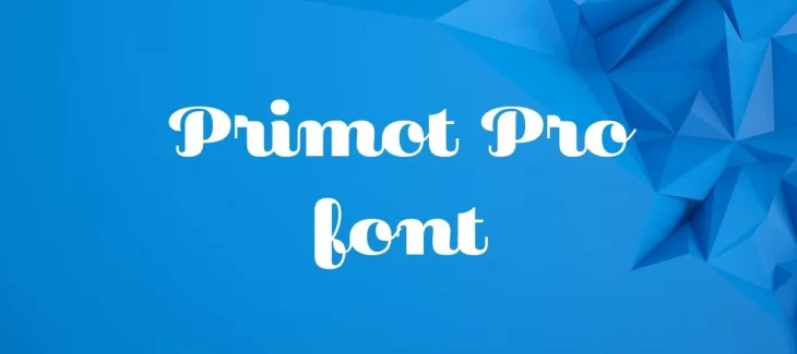 Primot Pro Font Free Download