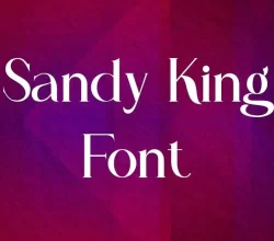 Sandy King Font Free Download