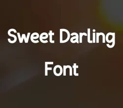 Sweet Darling Font Free Download