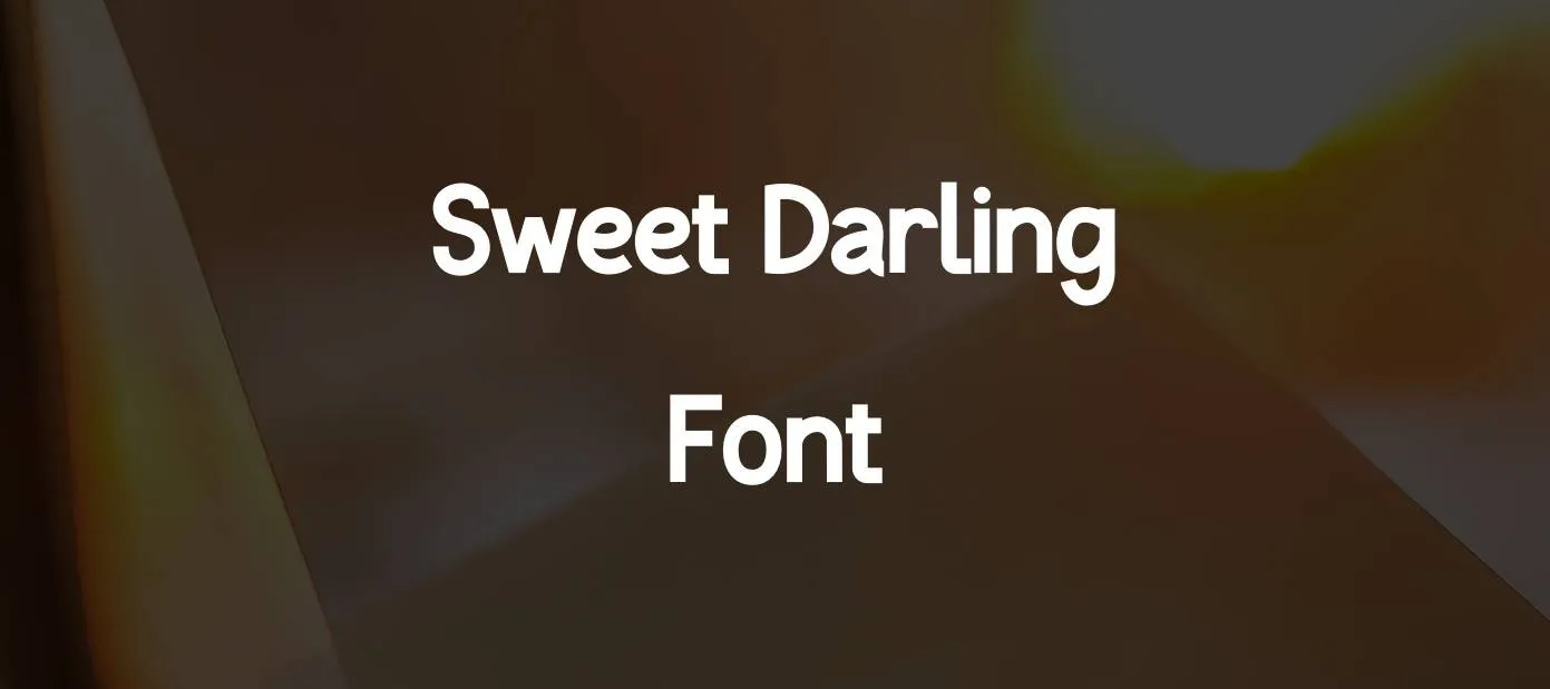 Sweet Darling Font Free Download
