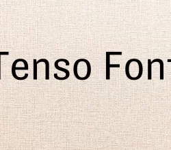 Tenso Font Free Download