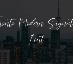 Toronto Modern Signature Font Free Download