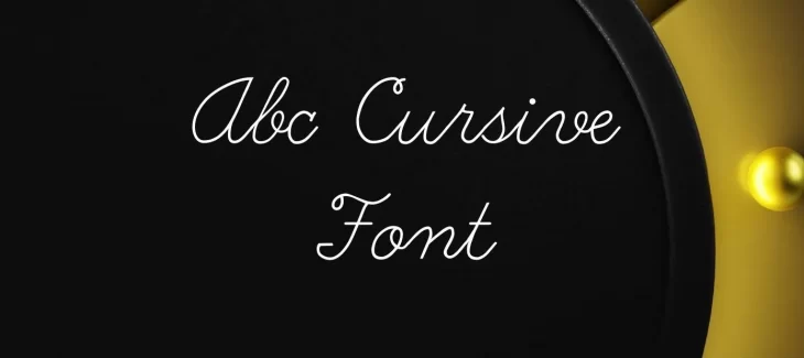 Abc Cursive Font Free Download