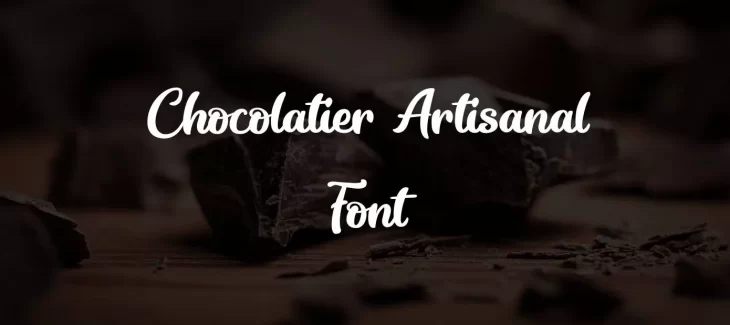 Chocolatier Artisanal Font Free Download