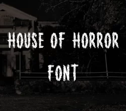 House of Horror Font Free Download