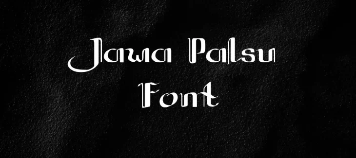 Jawa Palsu Font Free Download