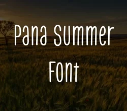 Pana Summer Font Free Download