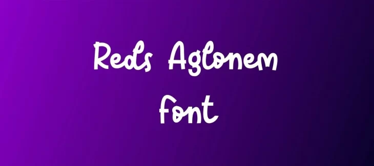 Reds Aglonem Font Free Download