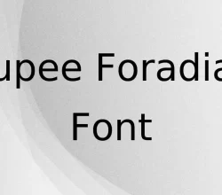 Rupee Foradian Font Free Download