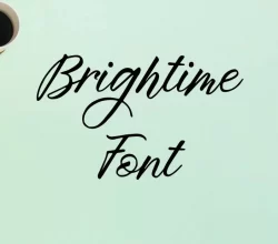 Brightime Font Free Download