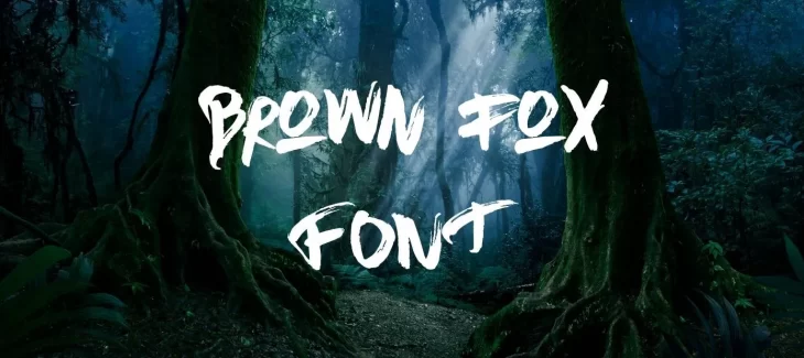 Brown Fox Font Free Download