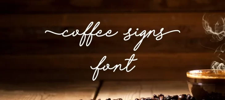 Coffee Signs Font Free Download