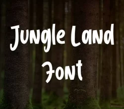 Jungle Land Font Free Download