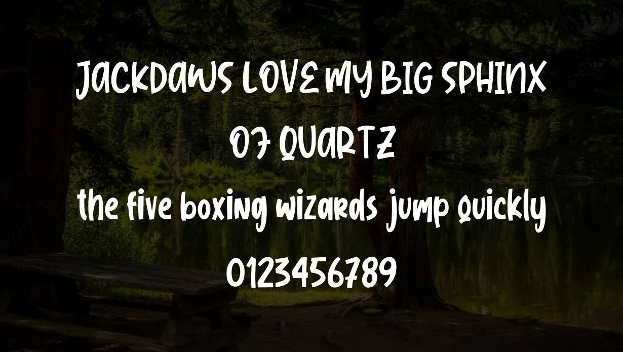 Jungle Land Font Family Appearance