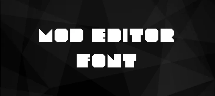 Mod Editor Font Free Download