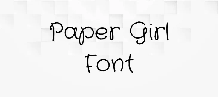 Paper Girl Font Free Download