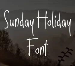 Sunday Holiday Font Free Download