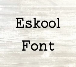 Eskool Font Free Download