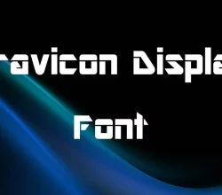 Gravicon Display Font Free Download