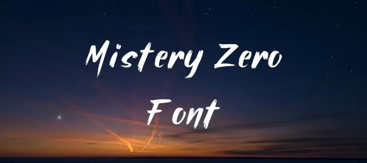 Mistery Zero Font Free Download