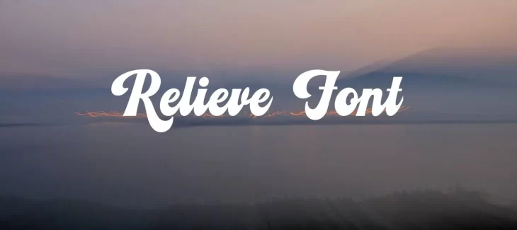 Relieve Font Free Download