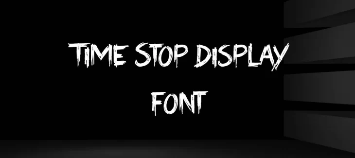 Time Stop Display Font Free Download