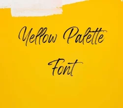 Yellow Palette Font Free Download